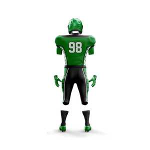 Uniforme de Fútbol Americano Personalizado para Hombre, Conjunto de Jersey y Pantalones Sublimados en Verde y Negro, Absorbe la Humedad, Ropa Deportiva para Todas las Temporadas - Product Image 5