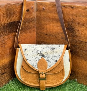 Cowhide Leather Handbags for Women's Genuine Leather Crossbody Purse <b>Large</b> Capacity Sling <b>Bag</b> Western Leather Handbags - Product Image 3