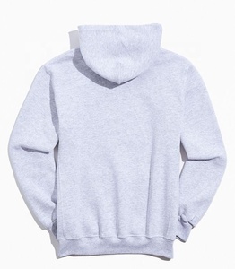 Sweat à capuche personnalisable pour homme de haute qualité, respirant, en polaire tricotée blanche, motif uni, hiver, OEM, anti-plis - Product Image 4