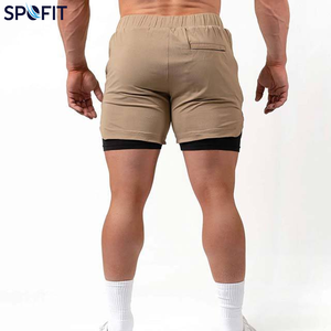 sport <b>shorts</b> Casual Eco-Friendly Quick Dry Breathable <b>Spandex</b>/Cotton Elastic Waist Gym Training <b>Shorts</b> <b>with</b> Custom Front Logo - Product Image 3