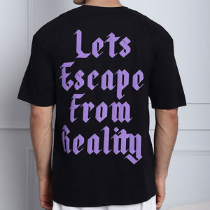 Camiseta de Algodón con Estampado Personalizado de Alta Calidad OEM para Hombre, Color Personalizado, Transpirable, de Secado Rápido, Ecológica, Corte Holgado - Product Image 2