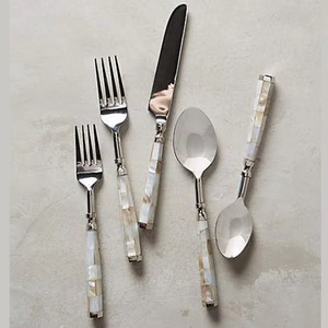 Premium High Quality Sustainable Gold Stainless Steel Trendy Flatware Set <b>Plastic</b> Handle <b>Mirror</b> Polish Spoon Fork Wedding - Product Image 5