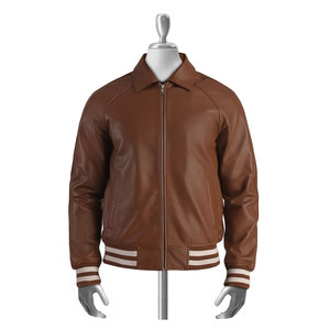 แจ็คเก็ตเบสบอลหนัง Smart Choice เนื้อผ้านุ่มสบาย ดีไซน์ทันสมัย - Product Image 1
