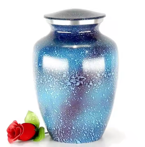Wholesale Luxury Bronze Metal Cremation Urn Bulk <b>Memorial</b> Jar with Golden Butterfly Art and Polished Enamel Smooth Finish - Product Image 5