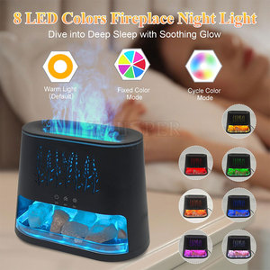 Difusor de Aroma de Sal del Himalaya, Tallado en Piedra Natural, Diseño Moderno, Alta Calidad, Vapor Suave, Decoración para el Hogar, Superventas - Product Image 5