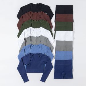 Conjunto de Yoga Acanalado al por Mayor: Leggings y Top Deportivo de Un Hombro para Fitness - Product Image 2