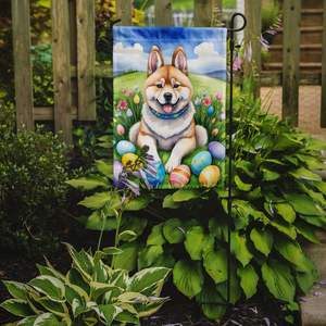 Akita Easter <b>Egg</b> Hunt Garden Flag Multicolor Mailbox <b>Decorative</b> Yard Banner for Patio Artwork for Flower Beds of Various Sizes - Product Image 2