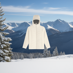 Chaqueta de Esquí Ligera de Mezcla de Lana, Cortavientos, Abrigo Cálido para Correr al Aire Libre, para Hombre y Mujer - Product Image 3