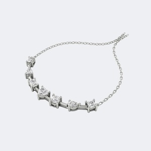 Collier de luxe en diamants de laboratoire multi-formes, or 14 carats, pour femme, 1,95 carat total, couleur EF, pureté VS VVS, pendentif de mariage certifié - Product Image 6
