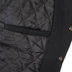 Chaqueta Varsity de Béisbol de Cuero para Hombre, Estilo Urbano, con Parche Bordado OEM, Logotipo Personalizado, Camuflaje y Dibujos Animados - Product Image 6