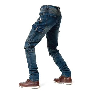 Jeans de moto pour homme avec protection des genoux et des hanches, doublure en Kevlar, pantalon de protection pour toutes les saisons, jeans de moto pour homme - Product Image 2