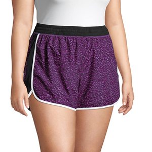 Shorts de course pour femmes à taille haute en nylon respirant, taille élastique, tissu à séchage rapide, style sportif froncé - Product Image 5
