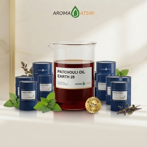 น้ำมันหอมระเหยอโรมา ATSIRI กลิ่นแพทชูลี่ 28 ชนิด น้ำมันหอมระเหยบริสุทธิ์ กลั่นด้วยไอน้ำ บริสุทธิ์ 100% สำหรับการบำบัดด้วยกลิ่นหอม เหมาะสำหรับทุกสภาพผิว - Product Image 1