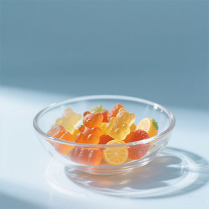 OEM üretici özel etiketi <span class=keywords><strong>C</strong></span> vitamini Gummies çiğneme şeker vitaminleri sakızlı ayılar turuncu lezzet - Product Image 4