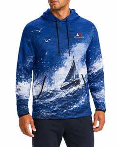 Sudadera Náutica para Hombre Long Mission, Diseño de Velero con Estampado por Sublimación, Transpirable, 100% Algodón, Corte Regular, Ropa de Invierno - Product Image 5