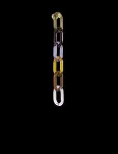 Colorful Resin Chain <b>Wall</b> Hanging Geometric Decor Art Piece Contemporary Abstract Design Statement Accent Ramadan Modern - Product Image 3