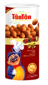 ถั่วลิสงเคลือบรสบาร์บีคิว กรอบอร่อย สำหรับจำหน่ายปลีก ขายส่ง และแบรนด์ขนมแบบผลิตภายใต้ชื่อยี่ห้อของผู้จ้างผลิต - Product Image 4