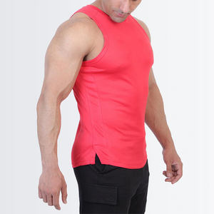 2026 New Design Men's Gym Running Tank Tops Casual Breathable Knitted Spandex/Cotton V-neck High Street Style Oversized <b>Athletic</b> - Product Image 4