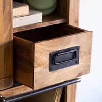 Armoire Vandana Nova Nimbus avec 2 portes coulissantes en bois de manguier Uain