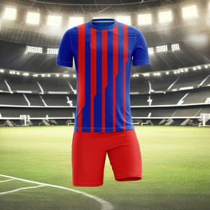 Ensemble de maillots de football américain premium pour hommes et enfants Nouveau kit de football adulte avec caractéristiques absorbantes Nouveau kit de football adulte - Product Image 1