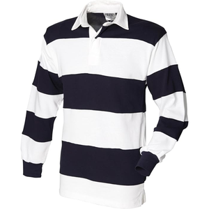 Fabuleux Maillot de Rugby pour Hommes à Manches Longues, Style Polo Rayé Cousu, Haut de Rugby Personnalisé - Product Image 1