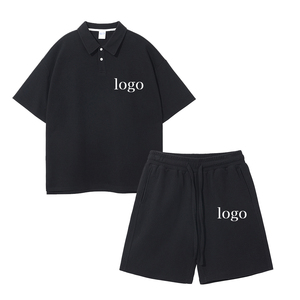 ชุดเสื้อผ้าผู้ชาย OEM รุ่นใหม่ล่าสุด คุณภาพสูง รับทำโลโก้ เสื้อโปโลผู้ชายผ้าฝ้าย 100% และชุดกางเกงขาสั้นสำหรับผู้ชาย ปี 2026 - Product Image 2