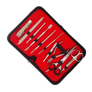 13 Piece Professional Luxurious Manicure Pedicure Kit Stainless Steel 5-in-1 Nail Clipper Trimming Scissors Cuticle <b>File</b> Durable - Product Image 4