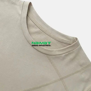 เสื้อยืดคอกลมพรีเมียมทรงหลวมสบายๆ สำหรับผู้ชาย ระบายอากาศได้ดี ผ้าฝ้าย 100% ใส่สบายในฤดูร้อน เสื้อยืดเปล่า สามารถปรับแต่งได้ - Product Image 3