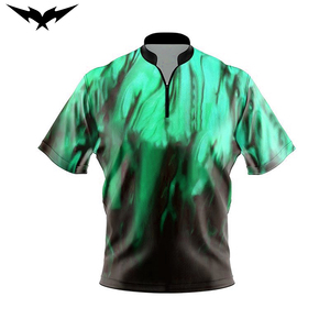 เสื้อโบว์ลิ่งลายพรางแบบกำหนดเองสำหรับผู้ชาย คุณภาพพรีเมียม เสื้อเจอร์ซีย์โบว์ลิ่งพิมพ์ลายตามสั่ง แขนสั้น ยูนิเซ็กซ์ โพลีเอสเตอร์ 100% - Product Image 3