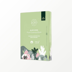 มาส์กหน้า Dr.Orga 100 อโลเวร่า เพียว เอสเซนส์ มาส์ก พาค (5 แผ่น) สมุนไพร สำหรับทุกสภาพผิว แบบซอง มาส์กหน้าเกาหลี - Product Image 4