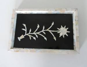 Plateaux de service rectangulaires en résine et nacre, finition polie, pour mariages, Ramadan, Aïd, et autres occasions festives, pour la table. - Product Image 2