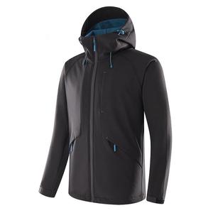 Vestes softshell personnalisées, automne, couleur unie, à capuche, en polaire, coupe-vent pour homme, imperméable - Product Image 1