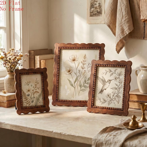 Cadre photo en MDF en bois fait main, vierge, 5x7/6x8/10 pouces, format A4, style puzzle, en carton, pour table, décoratif, petit cadre photo - Product Image 4