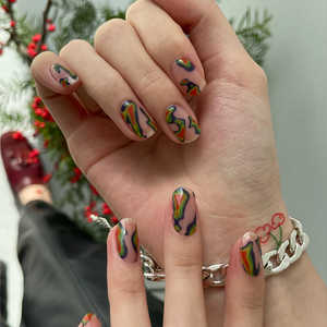 Coréen 100% Real Salon Quality Press on gel nails Gel Nail sticker manucure Wholesale Certified - Product Image 5