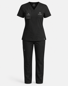 Uniformes de travail en satin pour femmes, couleur personnalisée, haute qualité, pour médecins, infirmières, blouses chirurgicales courtes d'été, usage en hôpital privé - Product Image 3