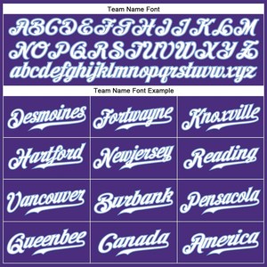 Camiseta de Béisbol Personalizada Morada con Nombre y Número del Equipo, Manga Corta, Cuello en V, Ropa Deportiva para Hombre - Product Image 4