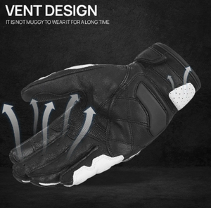 Gants de moto en cuir à doigts complets, compatibles écran tactile, protection moto, vente chaude usine - Product Image 3