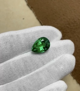 Green Tourmaline Pear Cut Faceted Natural Gemstone for Jewelry Ring Design Crafting Stone - Product Image 3