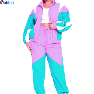Conjunto Deportivo de 2 Piezas Personalizado Unisex con Capucha, Cortavientos Impermeable, Ropa Deportiva Urbana, Transpirable, Ligero, de Poliéster con Cierre - Product Image 2