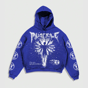 Custom Y2K Hoodie Oversized Streetwear Men Women Acid Wash Fleece Pullover High Quality - Product Image 1