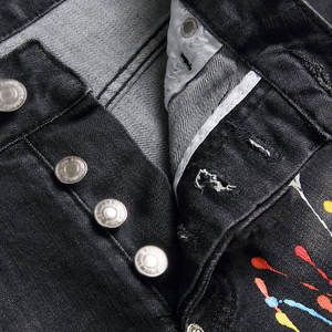 Shorts en jean pour hommes de qualité supérieure, shorts en denim pour hommes, pantalons courts pour hommes, jeans jeunes, coupe ajustée, respirant, léger, design personnalisé - Product Image 6