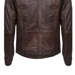 Nouvelle Collection 2026 – Blousons Moto Vintage en Cuir Enduit pour Homme avec Col Montant et Capuche – Qualité Supérieure pour l'Automne – Vente en Gros ODM - Product Image 5