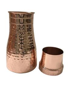 Bouteille d'eau classique en cuivre pur, écologique, anti-fuite, grande capacité, logo personnalisable, gourde en métal pour la maison - Product Image 2