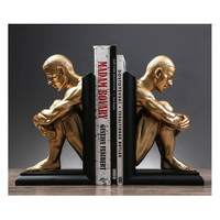 Porte-livres décoratifs contemporains en acier au design minimaliste et support robuste pour l'aménagement des étagères