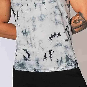Nouveau modèle – Débardeur sans manches tie-dye pour homme, col rond, tricoté, séchage rapide, sportif, en polyester, pour la gym, haute qualité 2026 - Product Image 5