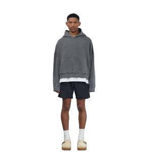 Sweat à capuche de haute qualité en polaire technique, imprimé vintage hip-hop, logo, lourd, pour jeunes, hiver, peluche, nouveaux sweats à capuche, grande taille - Product Image 2