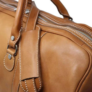 Leather Tactical <b>Backpack</b> Oval Shape Double Handle Flap Closure 36-56L Capacity Travel Use Unisex Durable Design Sports Mountain - Product Image 5