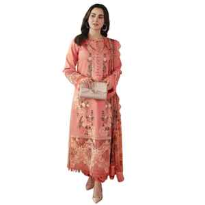 Nouvelle Collection Vêtements d'été en promotion : Salwar Kameez pakistanais 3 pièces, best-seller, en tissu lawn non coupé, infroissable et réversible pour femmes - Product Image 1