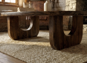 Meubles de salle à manger uniques et personnalisés, style antique et moderne, table basse en bois de manguier, table à manger en bois massif, dernière collection. - Product Image 4