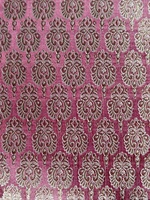 Tissu jacquard brodé floral à sequins texturé métallique